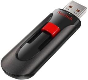 img 2 attached to Sandisk Cruzer Glide USB Flash Drive, 64 GB, Black/Red – Efficient Storage Solution (SDCZ60-064G-A46)