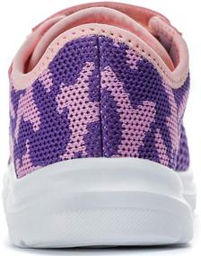 img 1 attached to PromArder Toddler Little Running Sneakers Girls' Shoes in Athletic