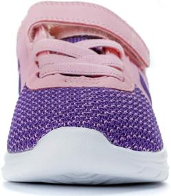 img 2 attached to PromArder Toddler Little Running Sneakers Girls' Shoes in Athletic