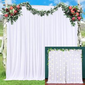 img 4 attached to Backdrop Weddings Birthday Curtains Decorations