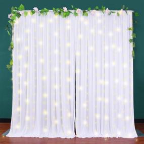 img 3 attached to Backdrop Weddings Birthday Curtains Decorations