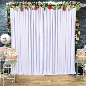 img 1 attached to Backdrop Weddings Birthday Curtains Decorations