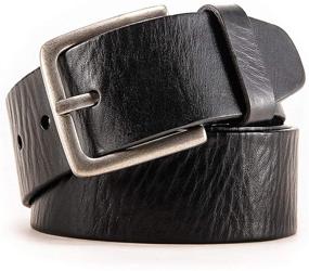 img 4 attached to 👔 Genuine Grain Leather Dress Belts: Timeless Elegance for All Occasions