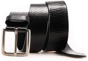 img 2 attached to 👔 Genuine Grain Leather Dress Belts: Timeless Elegance for All Occasions