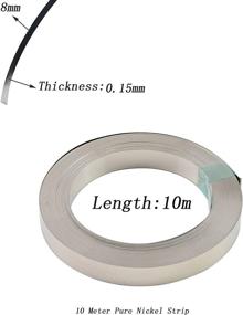img 3 attached to 🔋 10m Pure Nickel Strip 0.15x8mm - Nickel Tape for 18650 Cell Battery Pack Spot Welding (1 Roll)