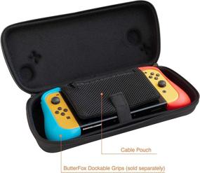 img 1 attached to 🎮 ButterFox Grip Carry Case: Ultimate Protection for Hori Nintendo Switch Split Pad Pro Controller (OLED Model)