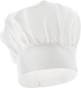 img 1 attached to 👩 Adjustable White Twill Chef's Hat for Children - Must-Have Kitchen Supply