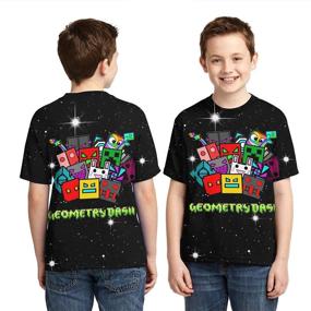 img 2 attached to Geometry Dash Unisex Graphic T Shirts Crewneck