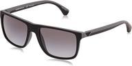 emporio armani 4033 rubber sunglasses logo