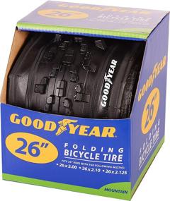 img 2 attached to 🚲 Goodyear Folding Bead Mountain Bike Tire, 26 x 2.1: Superior Performance in Black