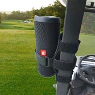 🔊 golf cart speaker mount - adjustable strap holder for jbl flip 4/jbl flip 5 and most portable speakers - homemount golf cart accessories logo