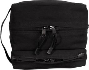 img 1 attached to Rothco Canvas Dual 🧳 Compartment Travel/Shave Kit in Sleek Black