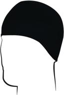 🏍️ zanheadgear whlc114 black skull cap helmet liner - one size logo