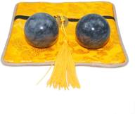 🧠 enhance health and reduce stress with dark grey marble hand balls: chinese baoding balls [1.4in] logo