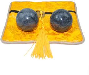 img 4 attached to 🧠 Enhance Health and Reduce Stress with Dark Grey Marble Hand Balls: Chinese Baoding Balls [1.4in]