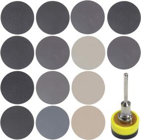 img 4 attached to 🔧 Versatile 180 Piece 1 Inch Sanding Disc Set: GOH DODD Wet Dry Sandpaper with Foam Pad and Backing Pad - Multiple Grits (60-10000) for Grinding Auto Metal Wood Grass Jewelry