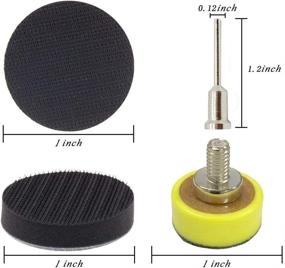 img 1 attached to 🔧 Versatile 180 Piece 1 Inch Sanding Disc Set: GOH DODD Wet Dry Sandpaper with Foam Pad and Backing Pad - Multiple Grits (60-10000) for Grinding Auto Metal Wood Grass Jewelry