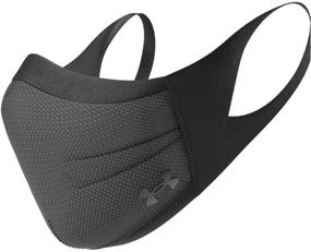 img 2 attached to Optimized SEO: Under Armour Sports Facemask in Black/Black, XL/2XL