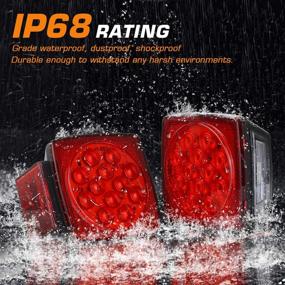 img 2 attached to 🛥️ Waterproof LED Trailer Light - Linkitom Boat Trailer Lights, Submersible Tail/Brake/Turn Signal Lights for 12V Boat Trailer Camper Truck RV Marine, DOT Approved