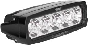 img 1 attached to CSI W4848 Single Row Motorcycle/ATV Light Bar, 5.5 Inches - Enhanced Visibility and Safety for Off-Roading Adventures