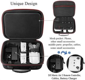 img 2 attached to 🎒 Black DJI Mavic Air 2 Fly More Combo Hard Storage Carrying Case