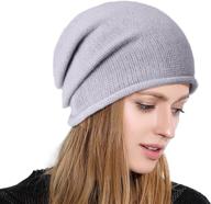 🧣 women's winter slouchy knit beanie hats - gtetkde warm and soft cashmere blending beanie caps logo