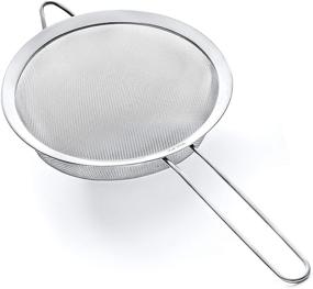 img 4 attached to 🍳 Proto Future 9.5″ Fine Mesh Strainer - Premium 304 Stainless Steel - Large Kitchen Strainer: A Must-Have for Efficient Straining and Filtering