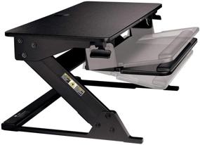 img 1 attached to Fully Assembled 3M Precision Standing Desk: Convertible Sit Stand Desk with 🖥️ Maximum Adjustability for Optimal Comfort, Inclusive of Gel Wrist Rest, Mouse Pad, SD60B