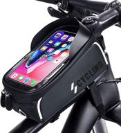 🚲 explore the deeproar bike handlebar bags: stay dry with waterproof bicycle top tube front frame phone bag for cycling logo