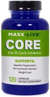 💪 maxx live core - fat burning hormone support with lepticore - carb inhibition - leptin resistance aid - 120 capsules logo