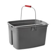 🪣 rubbermaid commercial products easy-carry plastic bucket for cleaning in gray, 19 quart - fg262888gray logo