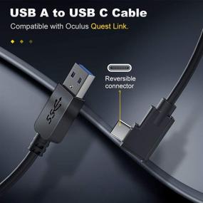 img 3 attached to MoKo 10FT USB C-кабель для Oculus Quest Link, Playstation 5 PS5 2020/Oculus Quest/Xbox Series X/S/Gaming PC, Передача данных высокой скорости и кабель для быстрой зарядки для гарнитуры Oculus Link, Черный.