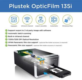 img 3 attached to 📷 Plustek OpticFilm 135i: Сканер высокого разрешения для 35 мм пленки и слайдов с автоматической пакетной конвертацией, 7200 dpi, инфракрасным удалением пыли/царапин и поддержкой программного обеспечения сторонних редакторов.