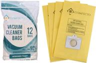 🧳 premium vacuum bags: comfecto set of 12 for kenmore canister type c, panasonic type c5, 50558 50557 5055 - efficient storage solution логотип