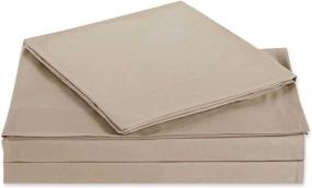 img 3 attached to 🛏️ Truly Soft Everyday Twin XL Flat-Sheets – Khaki, SS1658KHTX-4700: Softness and Style Combined
