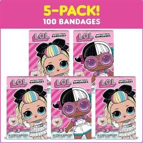 img 2 attached to L.O.L. Surprise! Bandages, 100 ct: Antibacterial Adhesive Bandages for Cuts, Scrapes & Burns - Ideal Stocking Stuffer or White Elephant Gift