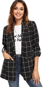 img 4 attached to 👩 Milumia Women's Blazer Sleeve Jacket: Elegant Suiting & Blazers for Women