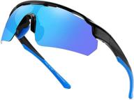 polarized uv protection sports sunglasses for men and women - ideal for cycling, baseball, running, fishing, golf, and driving logo