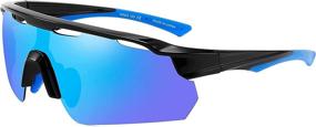 img 3 attached to Polarized UV Protection Sports Sunglasses for Men and Women - Ideal for Cycling, Baseball, Running, Fishing, Golf, and Driving