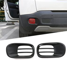 img 4 attached to 🚦 Enhance Your Jeep Renegade's Safety: Rear Tail Fog Light Lamp Frame Trim Cover for 2015-2018 Models