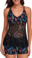 missvog women crochet tankini swimsuit logo