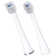 🪥 waterpik sonic-fusion flossing toothbrush replacement brush heads - compact, 2 count white (sfrb-2ew) logo