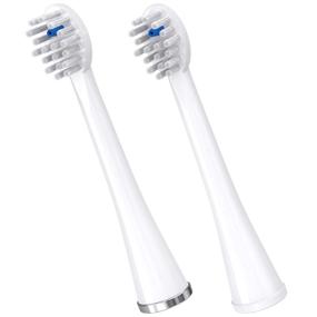 img 4 attached to 🪥 Waterpik Sonic-Fusion Flossing Toothbrush Replacement Brush Heads - Compact, 2 Count White (SFRB-2EW)