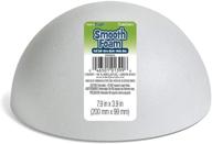 floracraft smoothfoam hollow half ball 3.9 inch x 7.9 inch white - versatile craft material for diy projects logo