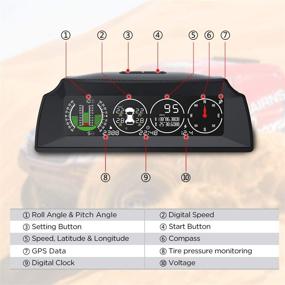 img 3 attached to Улучшите свой автомобильный опыт с помощью автомобильного головного дисплея AUTOOL X91 и умного монитора давления в шинах по GPS.