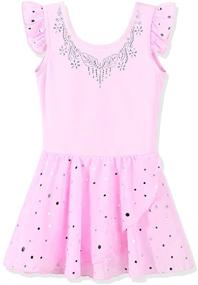 img 4 attached to 🩰 ZNYUNE Snowflake Skirted Ballet Leotard: Stylish Girls' Clothing for Active Dancers
