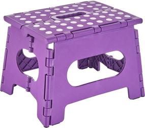 img 4 attached to 🪜 Simplized Small Folding Step Stool - Versatile 9" Hand Chair for Kids and Adults - Convenient One-Hand Operation Stool