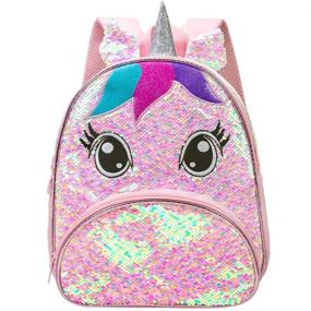 img 4 attached to Рюкзак для малышей Unicorn Sequin Bookbag