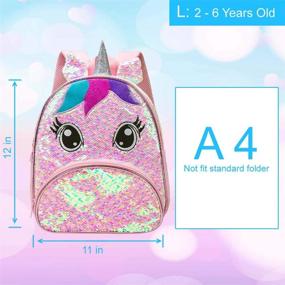 img 1 attached to Рюкзак для малышей Unicorn Sequin Bookbag