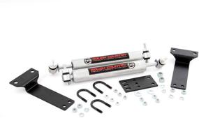 img 2 attached to 🔧 Rough Country N3 Dual Steering Stabilizer for 1999-2004 Super Duty F250 F350 / Excursion 4WD - Enhanced Premium Damper 8749030